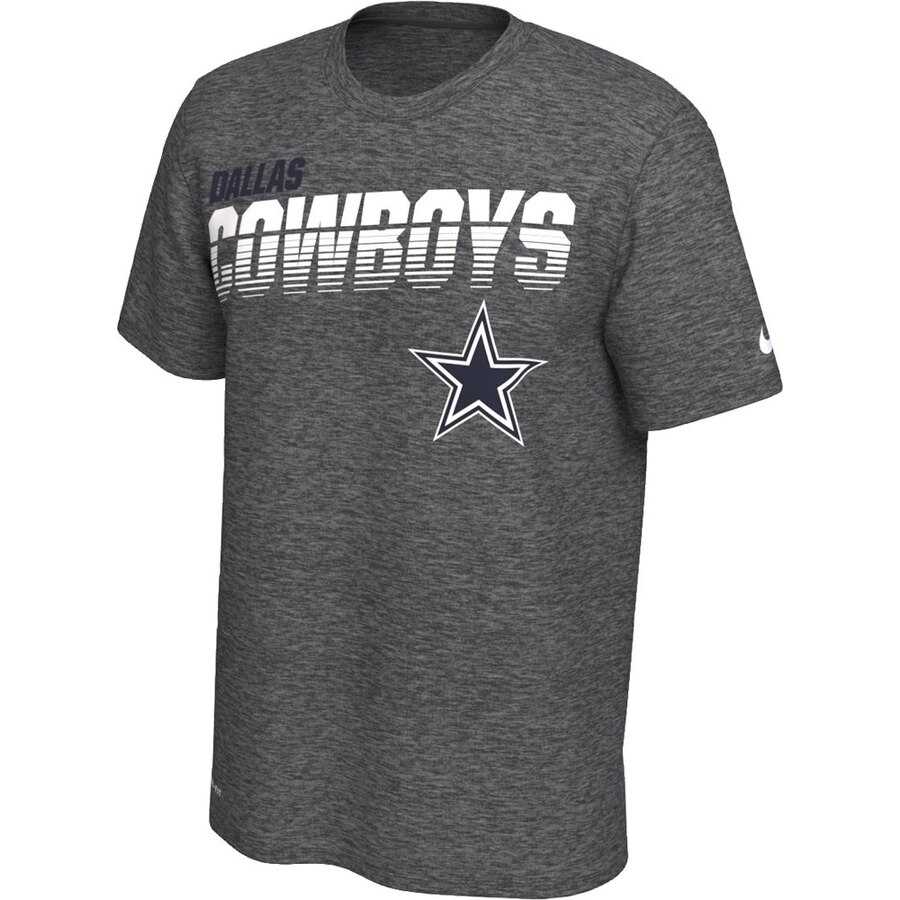 Dallas Cowboys Nike Sideline Line of Scrimmage Legend Performance T-Shirt Heathered Charcoal,We sell and wholesale Dallas Cowboys Nike Sideline Line of Scrimmage Legend Performance T-Shirt Heathered Charcoal on line form chian!